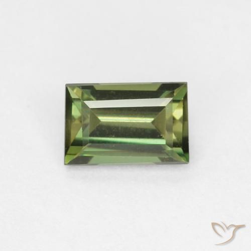 0.34ct Naturale Verde caldo Cornerupina, Taglio a baguette, VVS