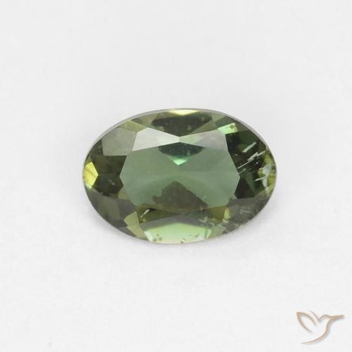 0.33ct Naturale Verde scuro Cornerupina, Ovale, VS-SI