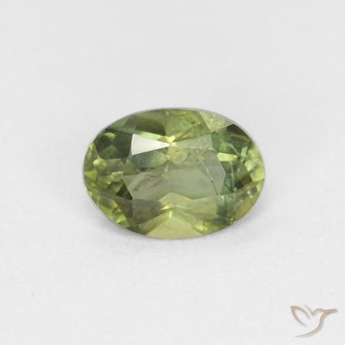 0.33ct Naturale Verde caldo Cornerupina, Ovale, VS-SI