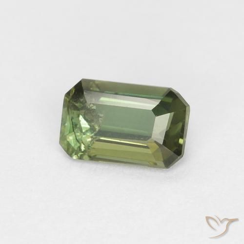 Rupin del grano Verde scuro naturale da 0.31 ct, Ottagonale / Taglio smeraldo, VS-SI