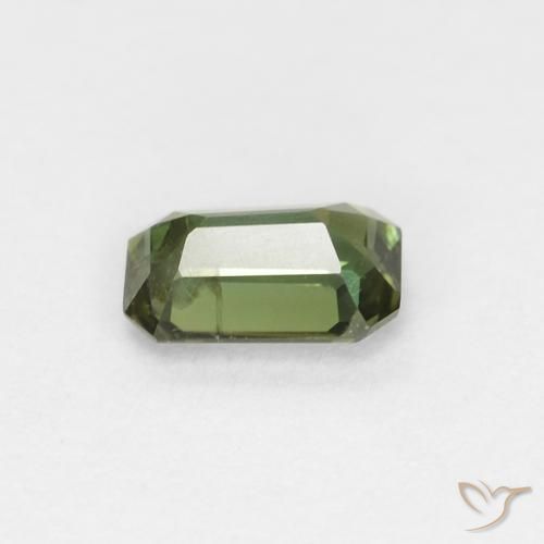 Rupin del grano Verde scuro naturale da 0.31 ct, Ottagonale / Taglio smeraldo, VS-SI