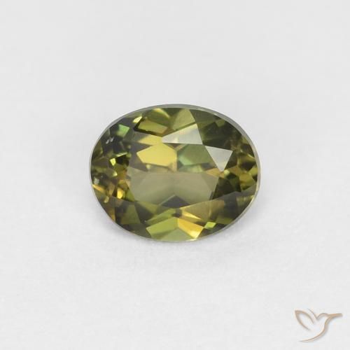 0.36ct Naturale Medium Dark-Green Cornerupina, Ovale, VVS