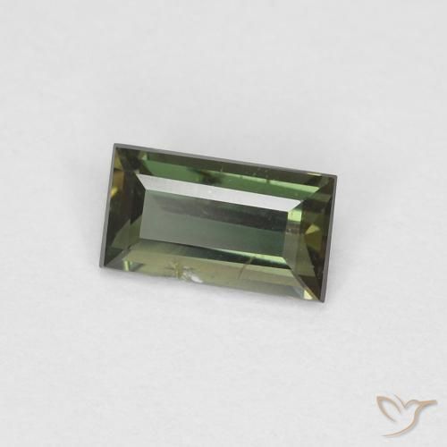 0.27ct Naturale Terra Verde Cornerupina, Taglio a baguette, VS