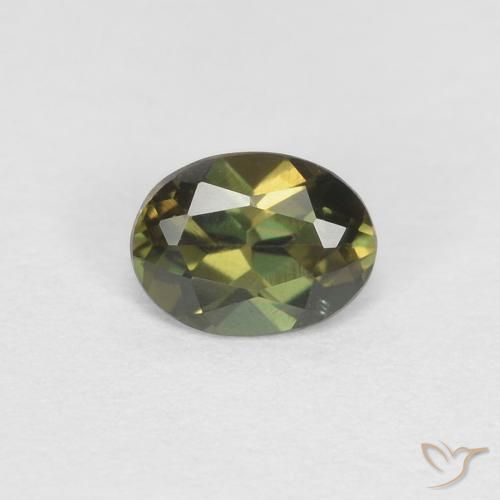 0.29ct Naturale Verde scuro Cornerupina, Ovale, VVS