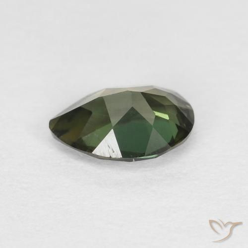 Rupin del grano Medium Light Green naturale da 0.40 ct, Forma a pera, VVS