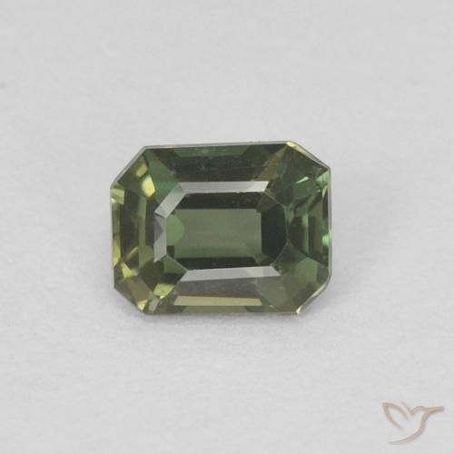0.25ct Naturale Medium Dark-Green Rupin del grano, Taglio smeraldo, VVS