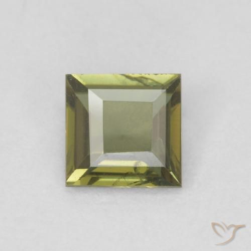 0.27ct Naturale Verde scuro Rupin del grano, Quadrato, VVS-VS