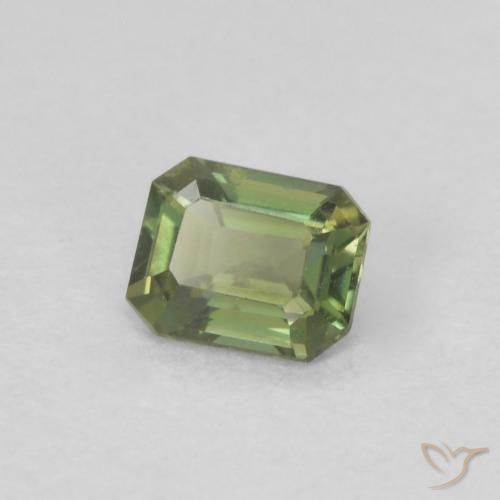 Rupin del grano Verde Terra Profonda naturale da 0.22 ct, Ottagonale / Taglio smeraldo, VVS-VS
