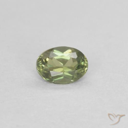 0.13ct Naturale Caldo bosco verde Cornerupina, Ovale, VVS-VS