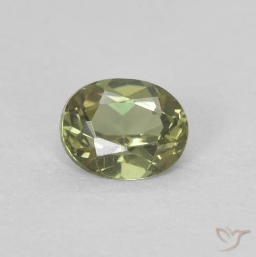0.25ct Naturale Caldo bosco verde Cornerupina, Ovale, VVS-VS