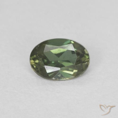 0.17ct Naturale Verde dorato Cornerupina, Ovale, VVS
