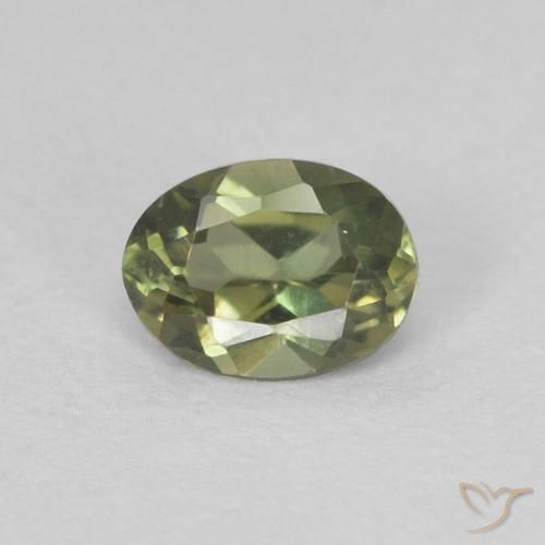 0.24ct Naturale Verde giallastro Cornerupina, Ovale, VVS