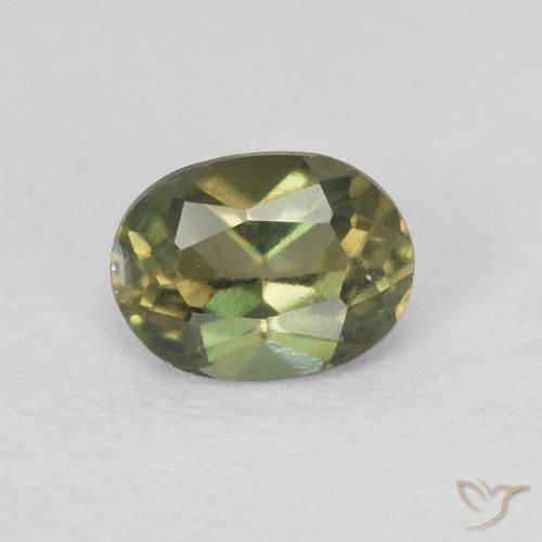 0.27ct Naturale Caldo bosco verde Cornerupina, Ovale, VVS
