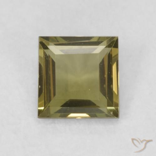 0.32ct Naturale Verde scuro Rupin del grano, Quadrato, VVS