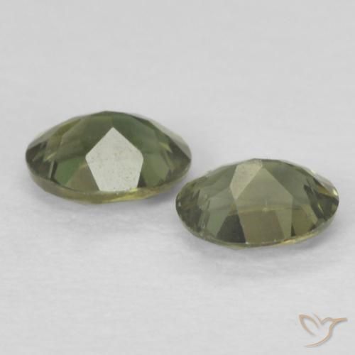 Gemme di Rupin del grano Medium Dark-Green naturale da 0.37 ct, Ovale, VS