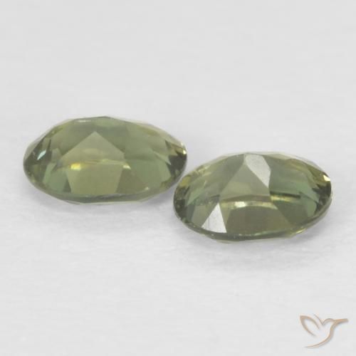 Gemme di Rupin del grano Verde caldo naturale da 0.32 ct, Ovale, VVS-VS