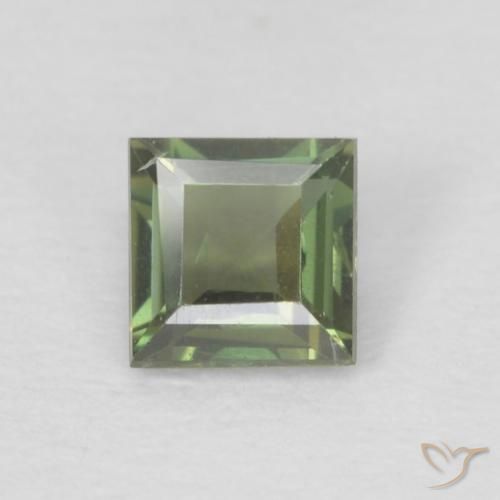 0.21ct Naturale Verde caldo Rupin del grano, Quadrato, VS