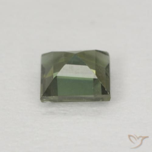 Rupin del grano Verde caldo naturale da 0.21 ct, Quadrato, VS