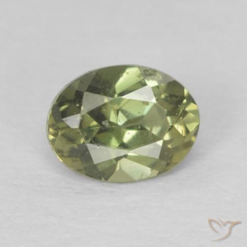 0.25ct Naturale Verde chiaro Cornerupina, Ovale, VS