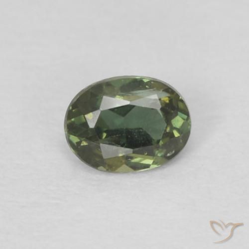 0.16ct Naturale Medium Dark-Green Cornerupina, Ovale, VS