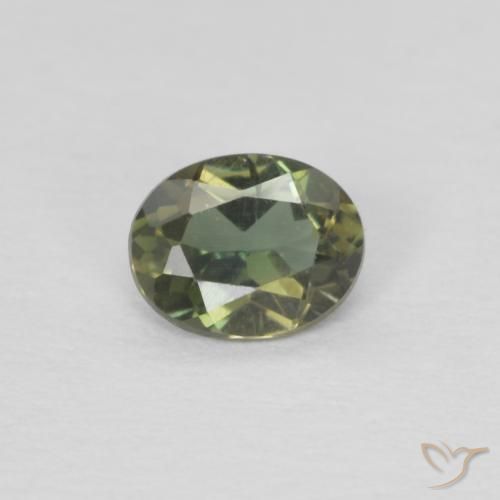 Cornerupina Verde marroncino naturale da 0.26 ct, Ovale, VVS-VS