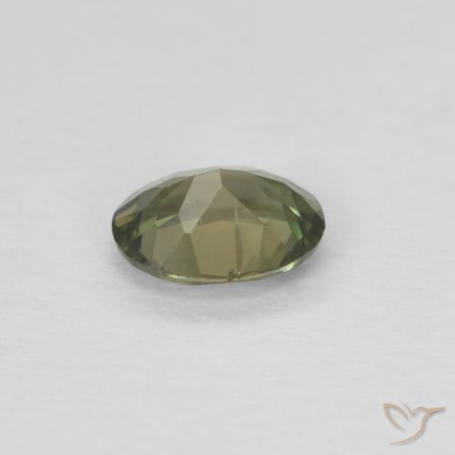 Cornerupina Verde marroncino naturale da 0.26 ct, Ovale, VVS-VS