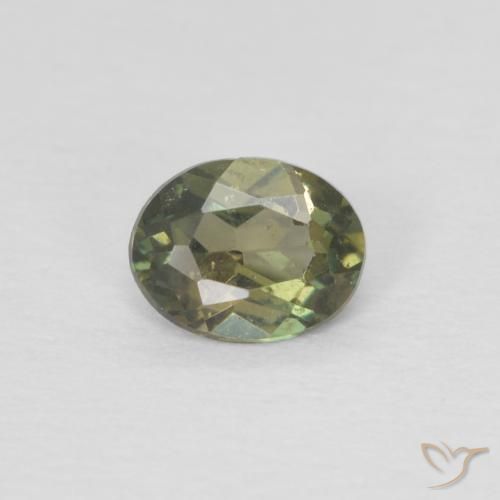 Cornerupina Verde scuro naturale da 0.28 ct, Ovale, VVS-VS