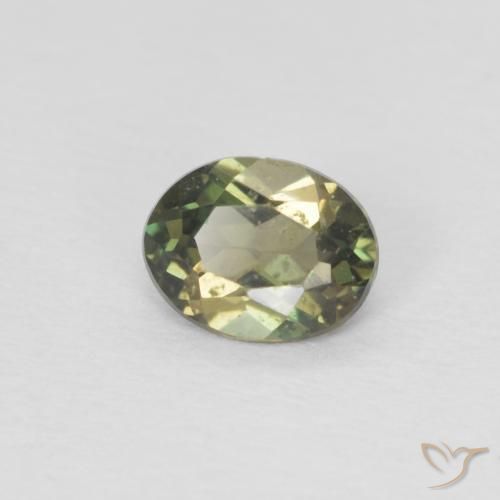 Cornerupina Verde scuro naturale da 0.28 ct, Ovale, VVS-VS