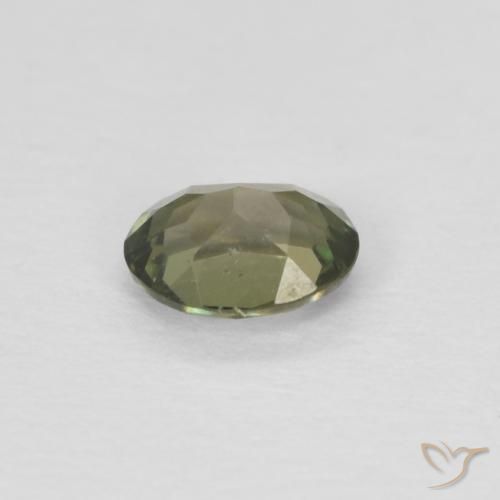 Cornerupina Verde scuro naturale da 0.28 ct, Ovale, VVS-VS