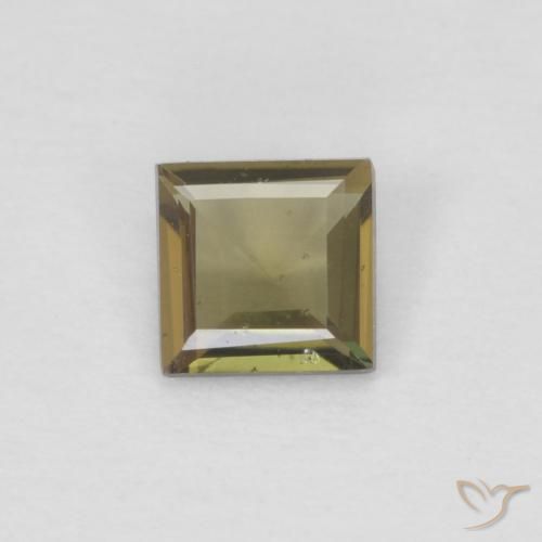 0.25ct Naturale Terra Verde Rupin del grano, Quadrato, VS
