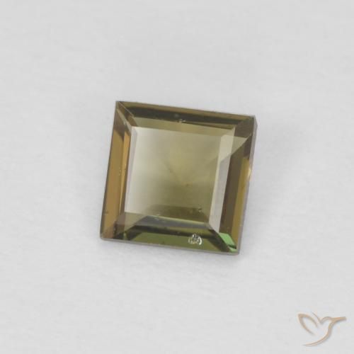 Rupin del grano Terra Verde naturale da 0.25 ct, Quadrato, VS