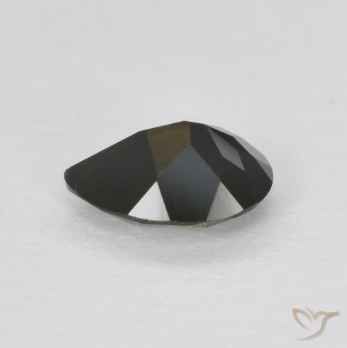Rupin del grano Verde Terra Profonda naturale da 0.42 ct, Forma a pera, VS