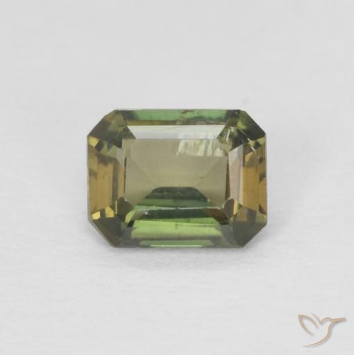 Cornerupina Verde marroncino naturale da 0.37 ct, Ottagonale / Taglio smeraldo, VS