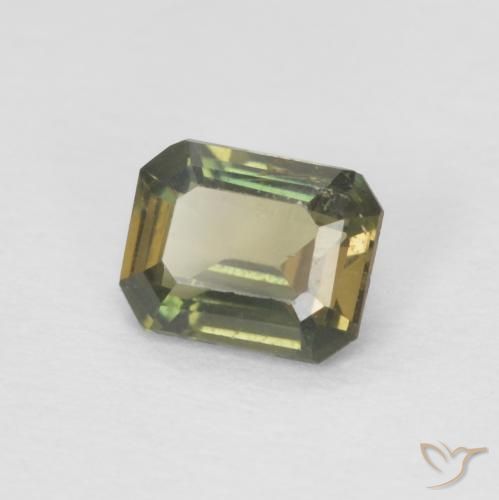 Cornerupina Verde marroncino naturale da 0.37 ct, Ottagonale / Taglio smeraldo, VS