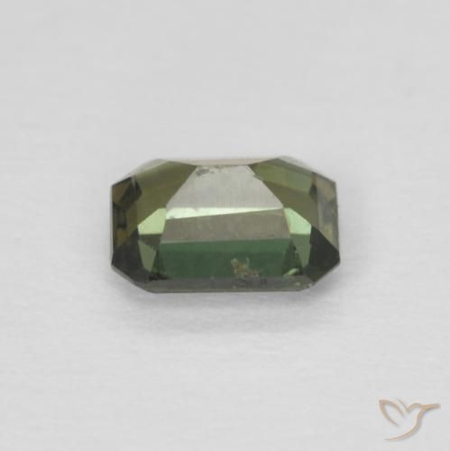 Cornerupina Verde marroncino naturale da 0.37 ct, Ottagonale / Taglio smeraldo, VS
