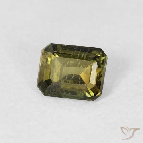 Rupin del grano Verde chiaro naturale da 0.39 ct, Ottagonale / Taglio smeraldo, VS-SI