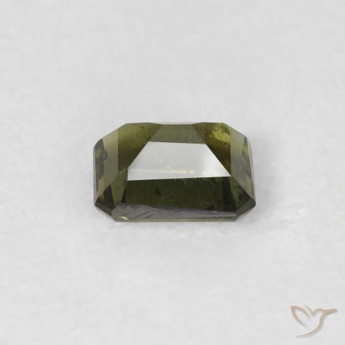 Rupin del grano Verde chiaro naturale da 0.39 ct, Ottagonale / Taglio smeraldo, VS-SI