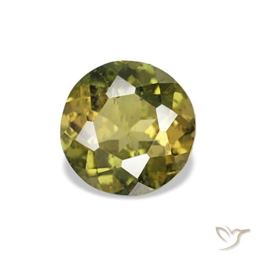 0.40ct verde kornerupina, rotondo, VS-SI