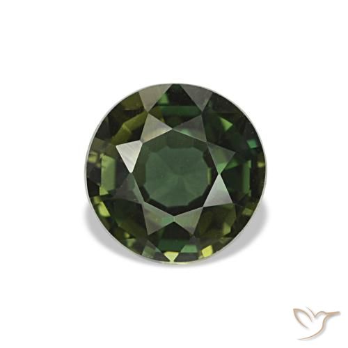 Kornerupina naturale verde da 0,64 ct, taglio rotondo, VS