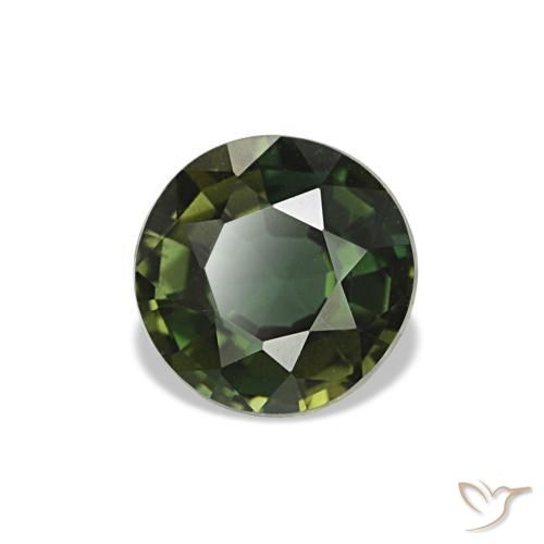 Kornerupina naturale verde da 0,64 ct, taglio rotondo, VS
