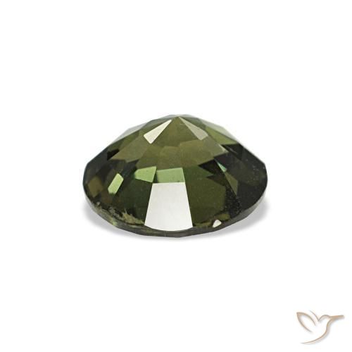 Kornerupina naturale verde da 0,64 ct, taglio rotondo, VS