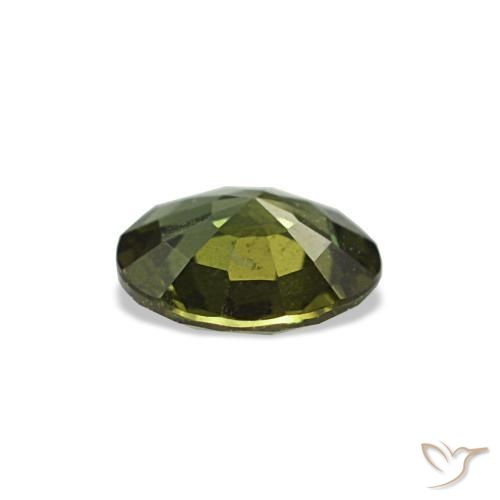 Kornerupina naturale verde da 0,35 ct, taglio rotondo, VS