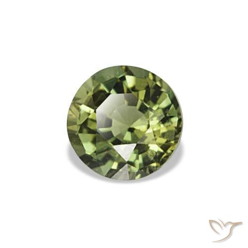 Kornerupina naturale verde da 0,33 ct, taglio rotondo, VS