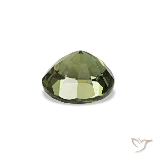 Kornerupina naturale verde da 0,33 ct, taglio rotondo, VS