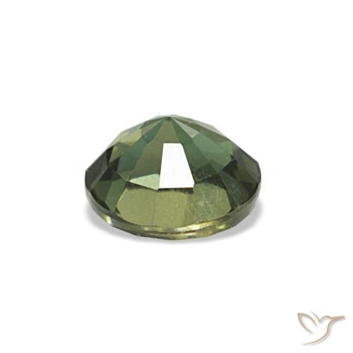Kornerupina naturale verde da 0,42 ct, taglio rotondo, VVS-VS