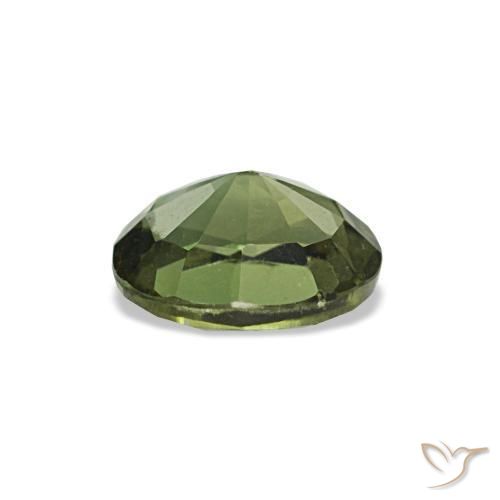 Kornerupina naturale verde da 0,63 ct, taglio ovale, VVS