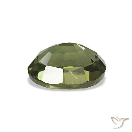 Kornerupina naturale verde da 0,87 ct, taglio ovale, VVS
