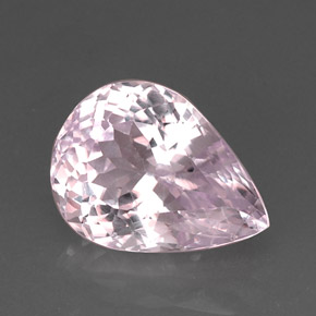 Kunzite Rosa naturale da 18.85 ct, Forma a pera, VVS