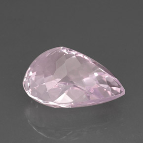 Kunzite Rosa naturale da 18.85 ct, Forma a pera, VVS