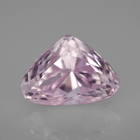Kunzite naturale rosa da 6,92 ct, trillion, VVS